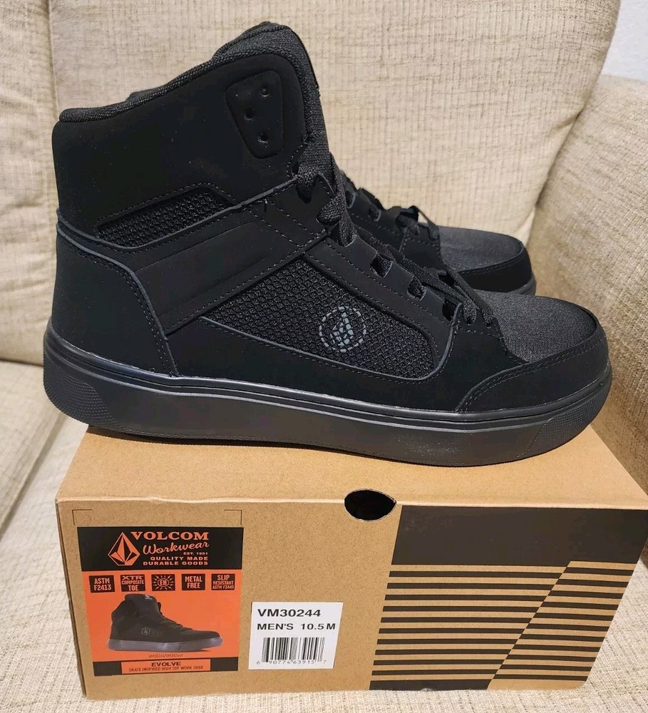 VOLCOM WORKWEAR Men's Evolve Skate Inspired Composite Toe EH High Top Work Shoe