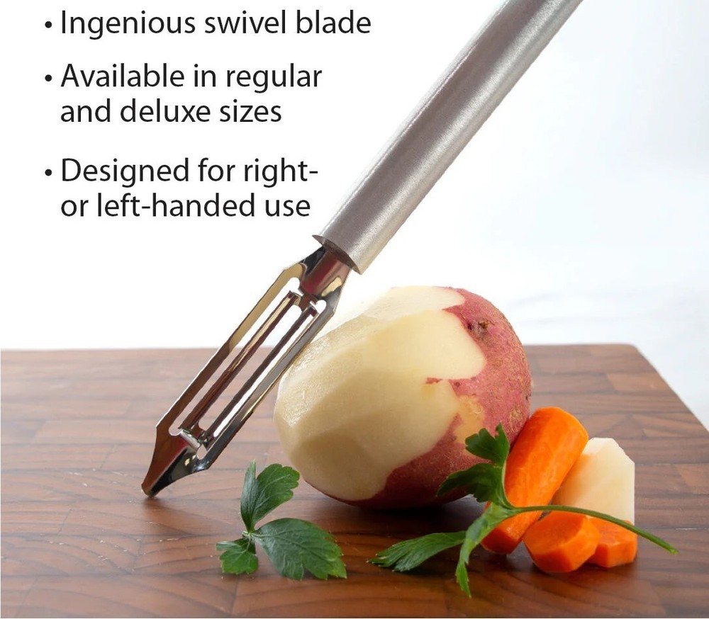 R141 Rada Deluxe Swivel Blade Vegetable Peeler USA Made in New Packaging