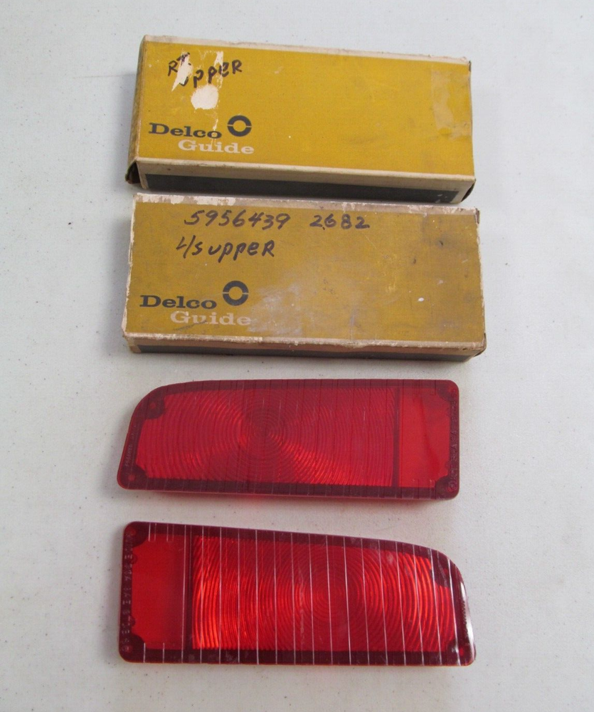 1965 Oldsmobile 88 Models NOS GM Upper Tail Light Lens Set 5956439 5956440