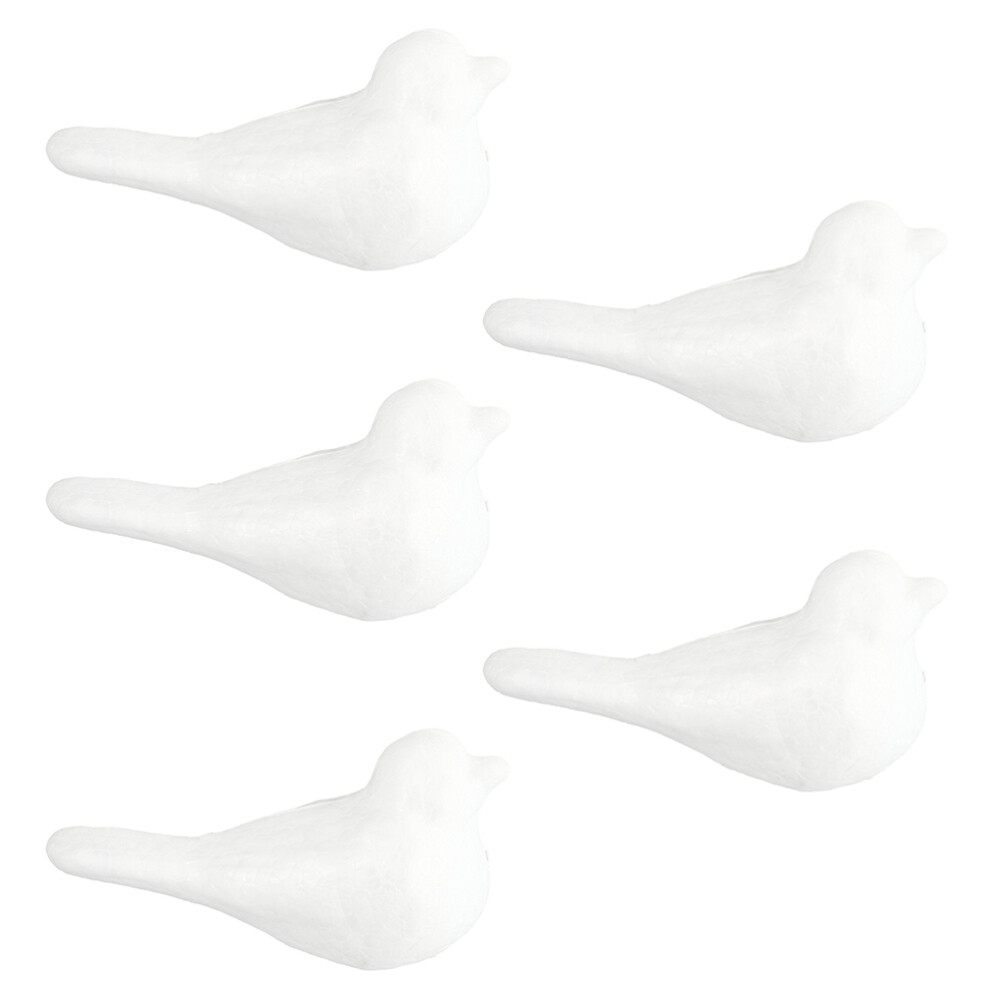 5 Pcs Foam Cone Shaped Foam Tree Child Nativity Crafts Kids  Birds
