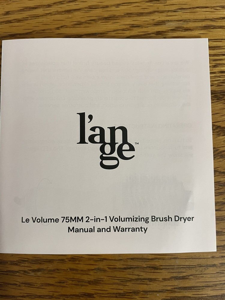 L'ange 2-in-1 Titanium Brush Dryer, Le Volume 65mm - Brand New in Box