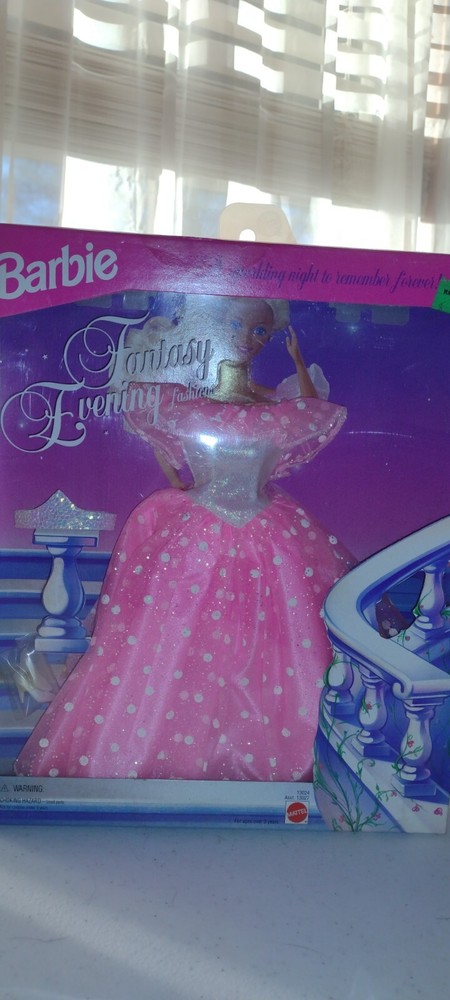 Vintage 1994 Mattel Barbie Fantasy Evening Fashions Dress NIB