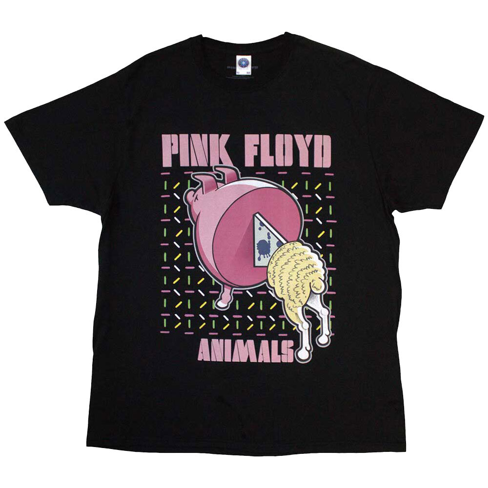 Pink Floyd Animals Cartoon Graphic Tee for Fans