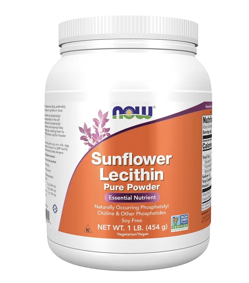 NOW Foods Sunflower Lecithin Pure Powder - 1lbs