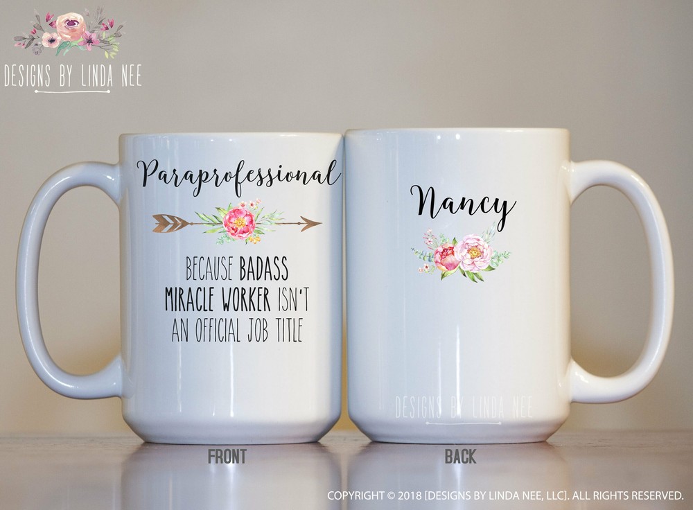Personalized Paraprofessional Gift Paraprofessional Coffee Mug Paraprofessional