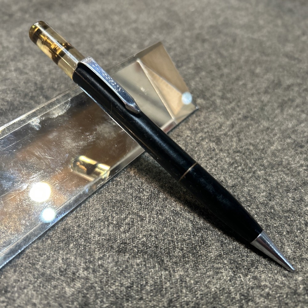 Vintage Water Oil Gas Valve Ritepoint  Floaty Black Mechanical Twist Pencil