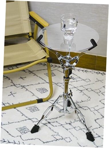 Modern Clear Acrylic Portable Drink and Cocktail Side Table