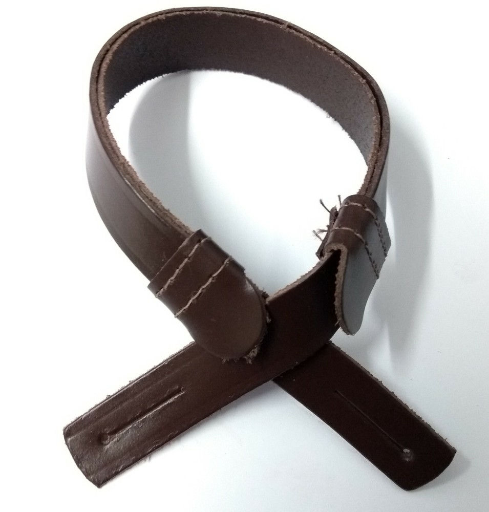 Genuine Military Issue Dark Brown Leather SD Dress Hat 5/8