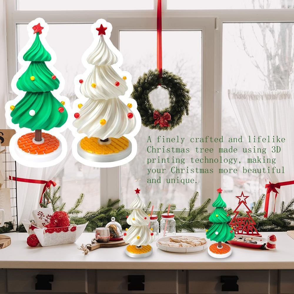 3D Printing Dancing Christmas Tree Ornaments Printed Christmas Gift Toys/