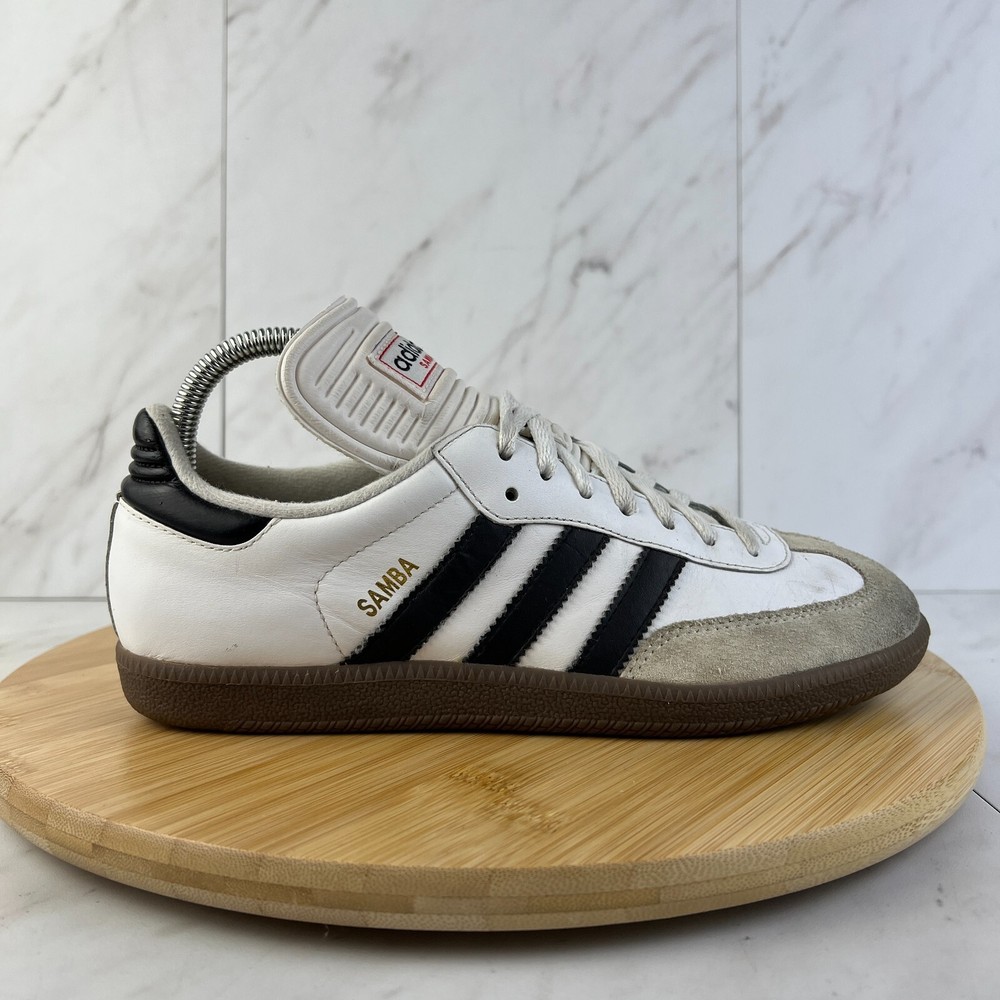 Adidas Samba Classic Mens Size 6.5 White Athletic Soccer Sneakers Shoes 772109