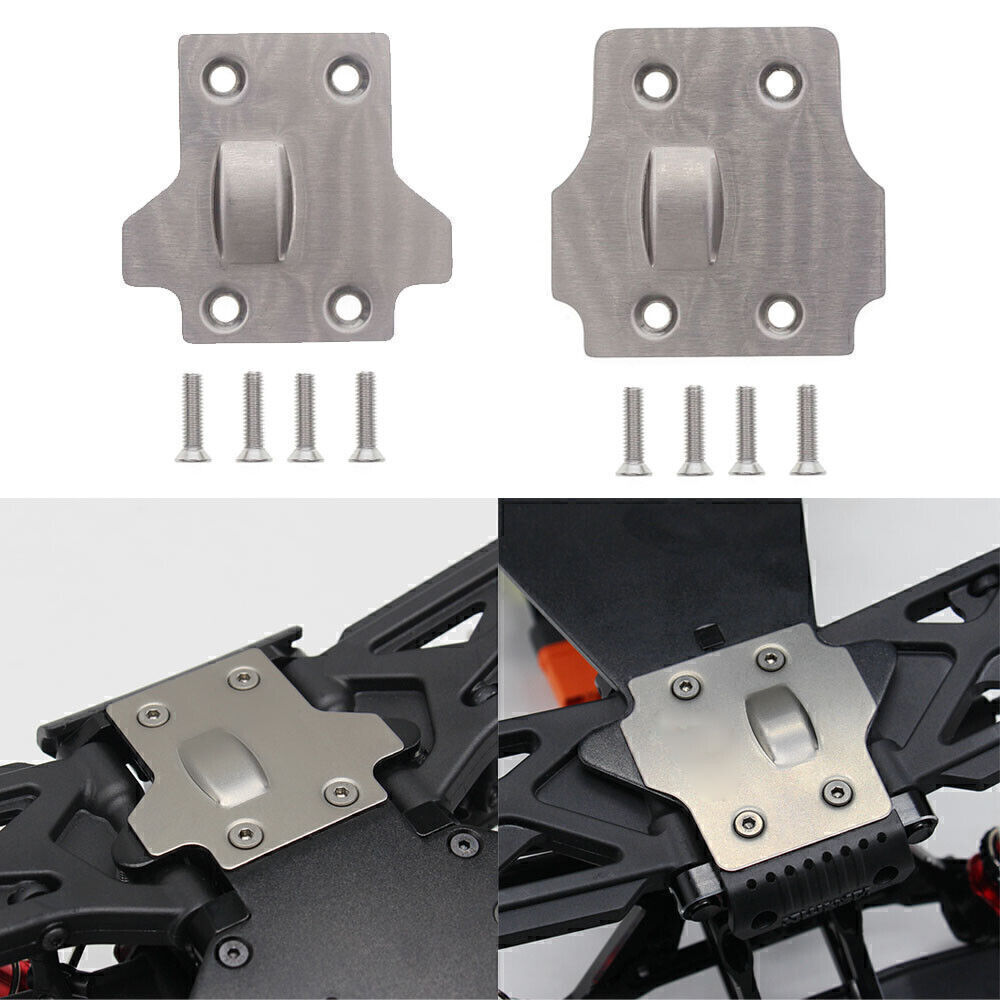 Stainless Steel Chassis Skid Plate Set For Arrma Kraton Outcast Senton Talion
