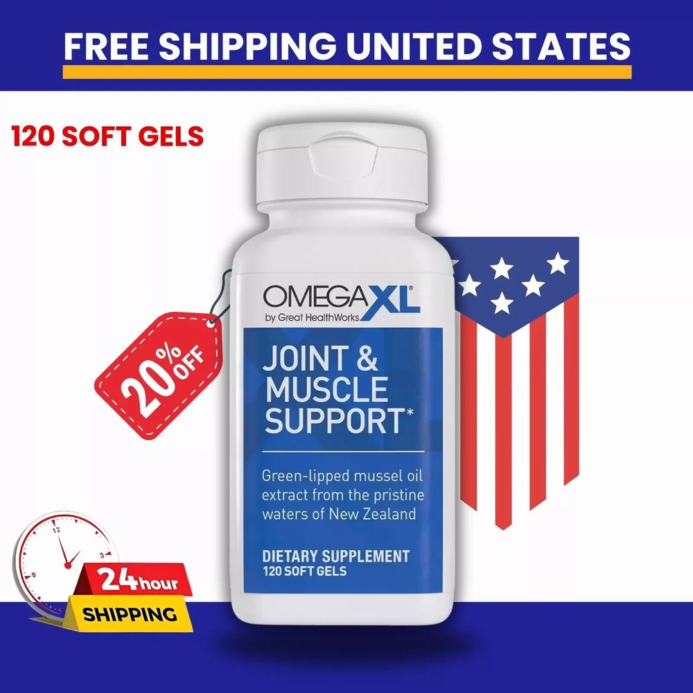 Omega XL 120 Capsules - Green Lipped Mussel Omega-3 Joint Relief Supplement