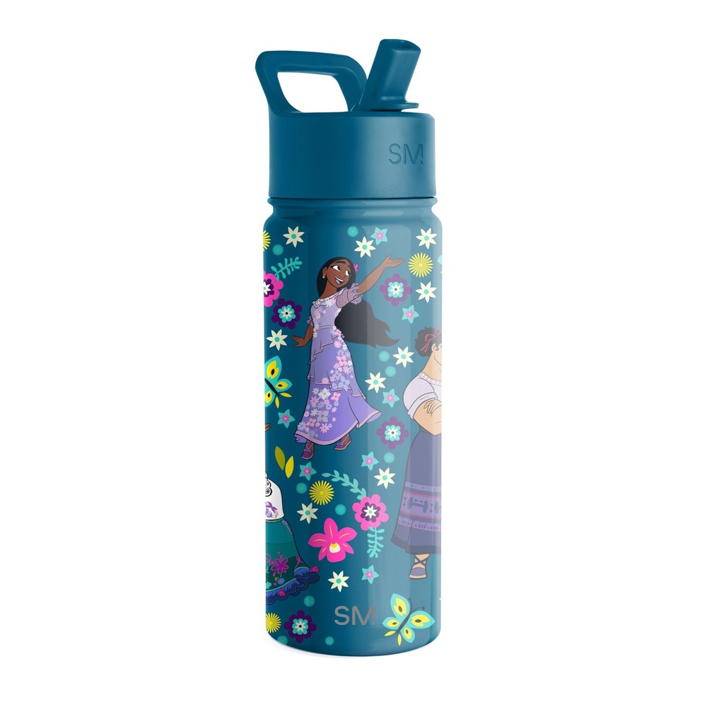 Disney Encanto 18oz Stainless Steel Kids Water Bottle with Straw Lid