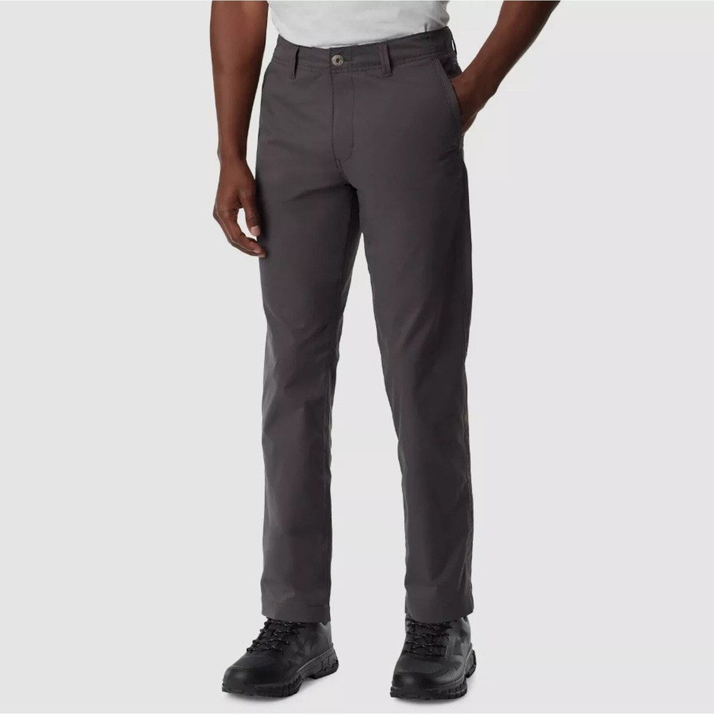 Bass Outdoor Men’s Gray Slim Straight-Fit Traveler Pants Size 42