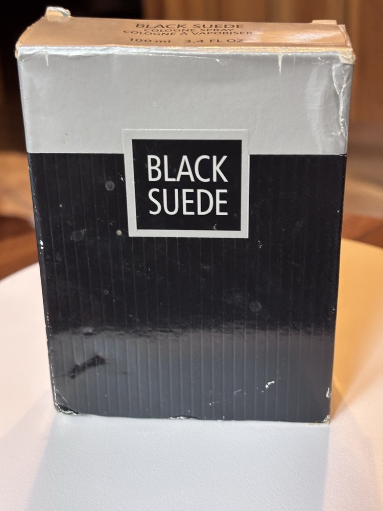 BLACK SUEDE by AVON 100ml Vintage Cologne Spray 1999 Discontinued New Sealed Box