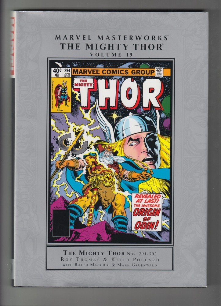 Marvel Masterworks Vol 19 Mighty Thor HC #291-302 Rare OOP Edition