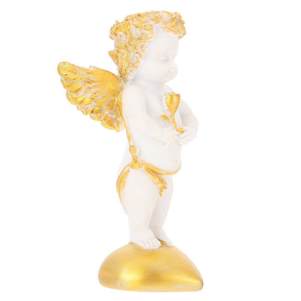 Sequin Angel Statue Sculpture Mother and Baby Decorative Sticker Art