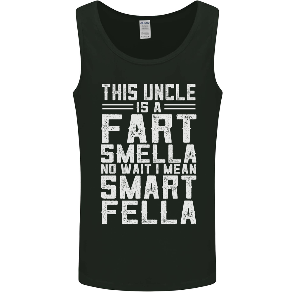 Uncle Is a Fart Smella Funny Fathers Day Mens Vest Tank Top
