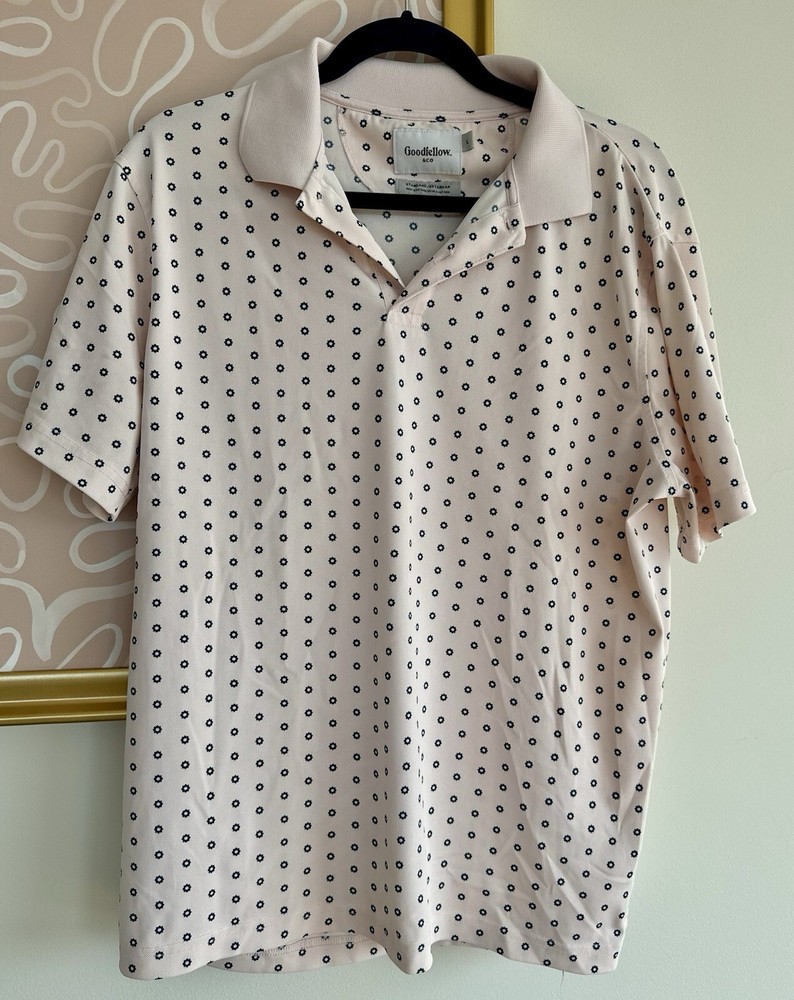 Goodfellow & Co Mens Large Pink Casual Button-Up Shirt