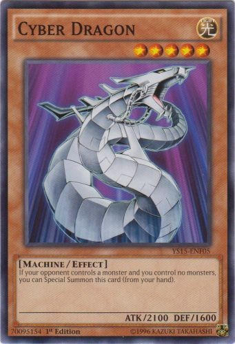 Cyber Dragon YS15-ENF05 Common 1st Edition Moderately Played TCG Card