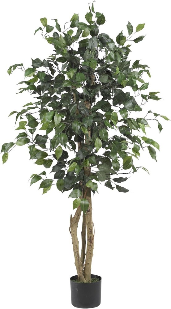 Nearly Natural 4-Foot Green Ficus Silk Tree for Home Decor