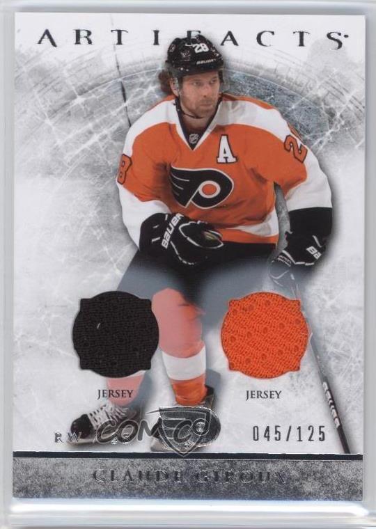 2012-13 Upper Deck Artifacts Jersey/Jersey /125 Claude Giroux #11