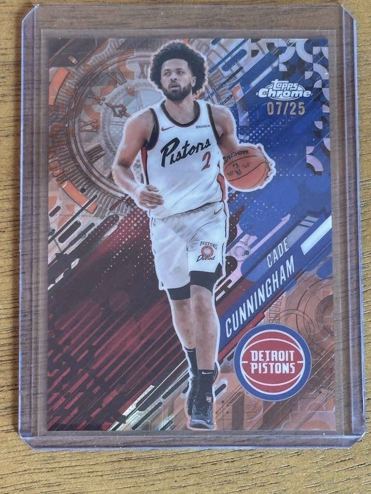 2025-26 Topps Chrome - Go Time Cade Cunningham #GT-13 Orange Refractor /25