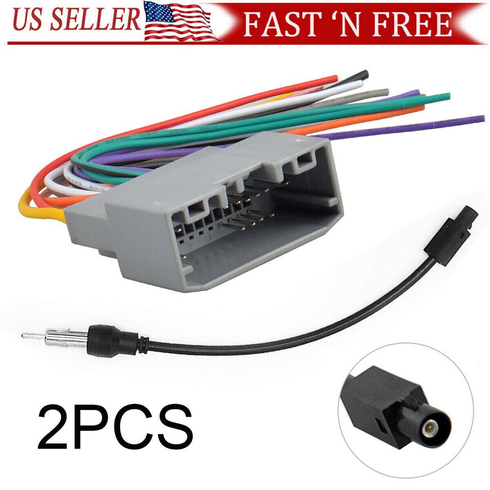 Jeep Dodge Wrangler Stereo Radio Wiring Harness Adapter with Antenna