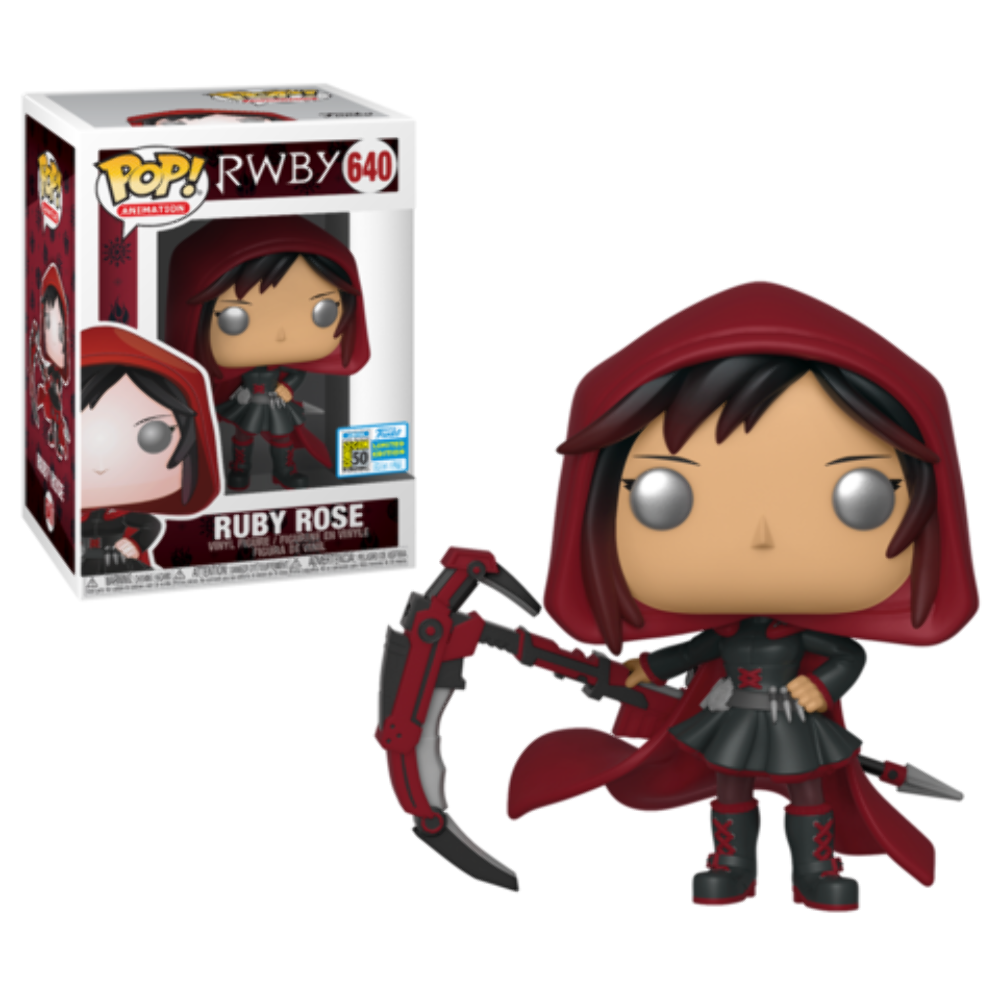 SDCC 2019 Funko POP RWBY Ruby Rose with Damaged Box #640