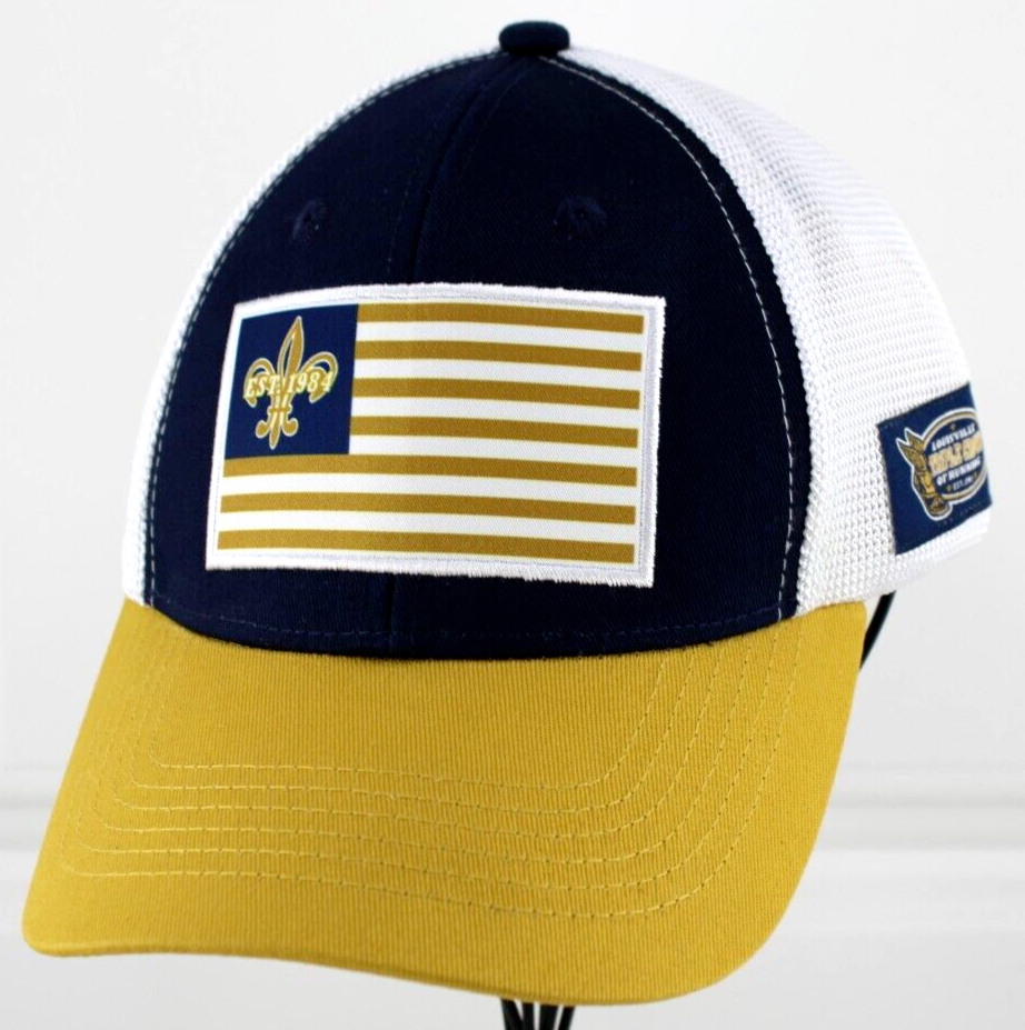 LOUISVILLE TRIPLE CROWN OF RUNNING MENS HAT SNAP BACK ADJUSTABLE MESH BACK OSFM