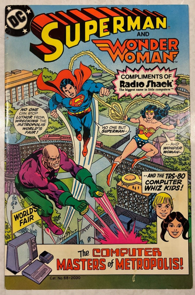 Superman & Wonder Woman Compliments of  Radio Shack Comic