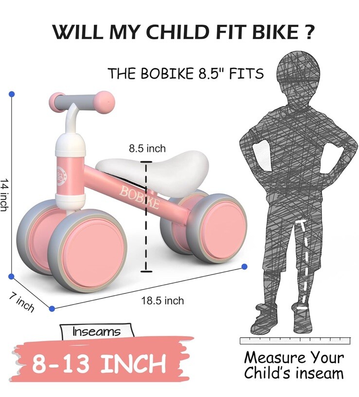Baby Balance Bike for Toddlers 10-24 Months - Perfect Gift for Boys & Girls