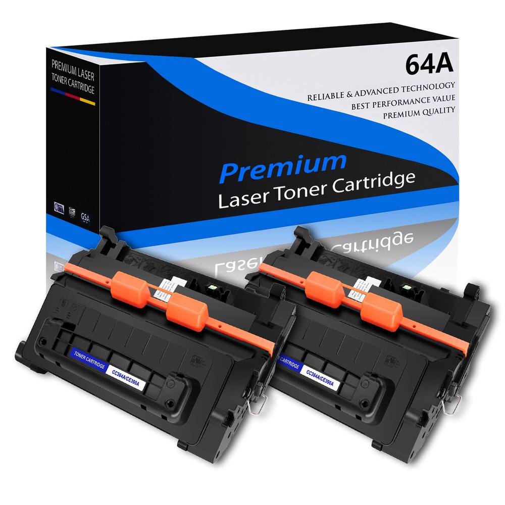 2PCS Black CC364A High Yield Toner Cartridge for HP LaserJet P4015dn Printer INK