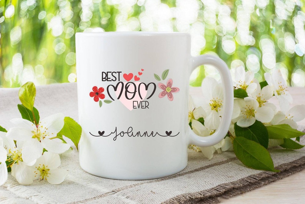 Personalized Mom Coffee Mug Happy Mother's Day Gift Custom Mom Mug Happy