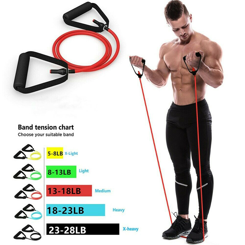 Elastic Resistance Bands for Yoga, Fitness, and Stretch Training Exercise Cords