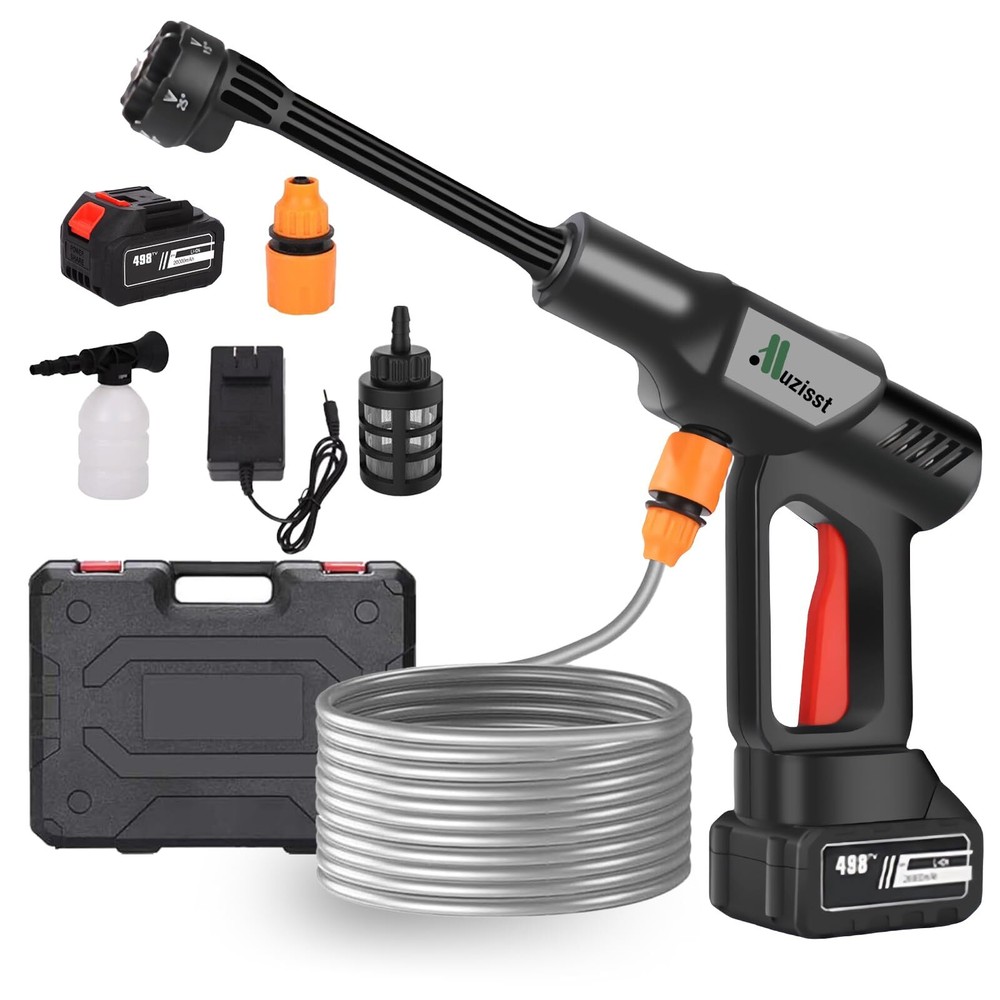 900PSI Cordless Pressure Washer, 20000mAh Battery Powered Pressure Washer, 6 ...