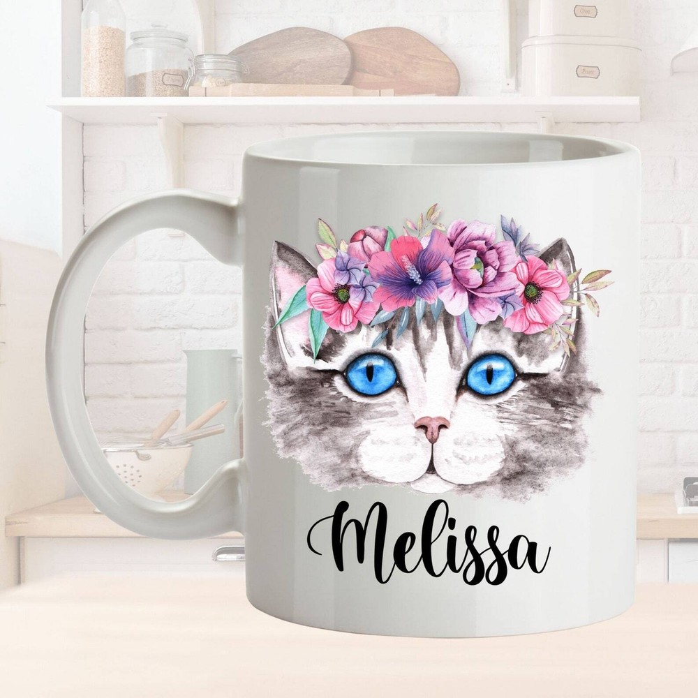 Personalized Cat Lover Gift Idea L Cat Mom Coffee Cup L For Birthday Christmas