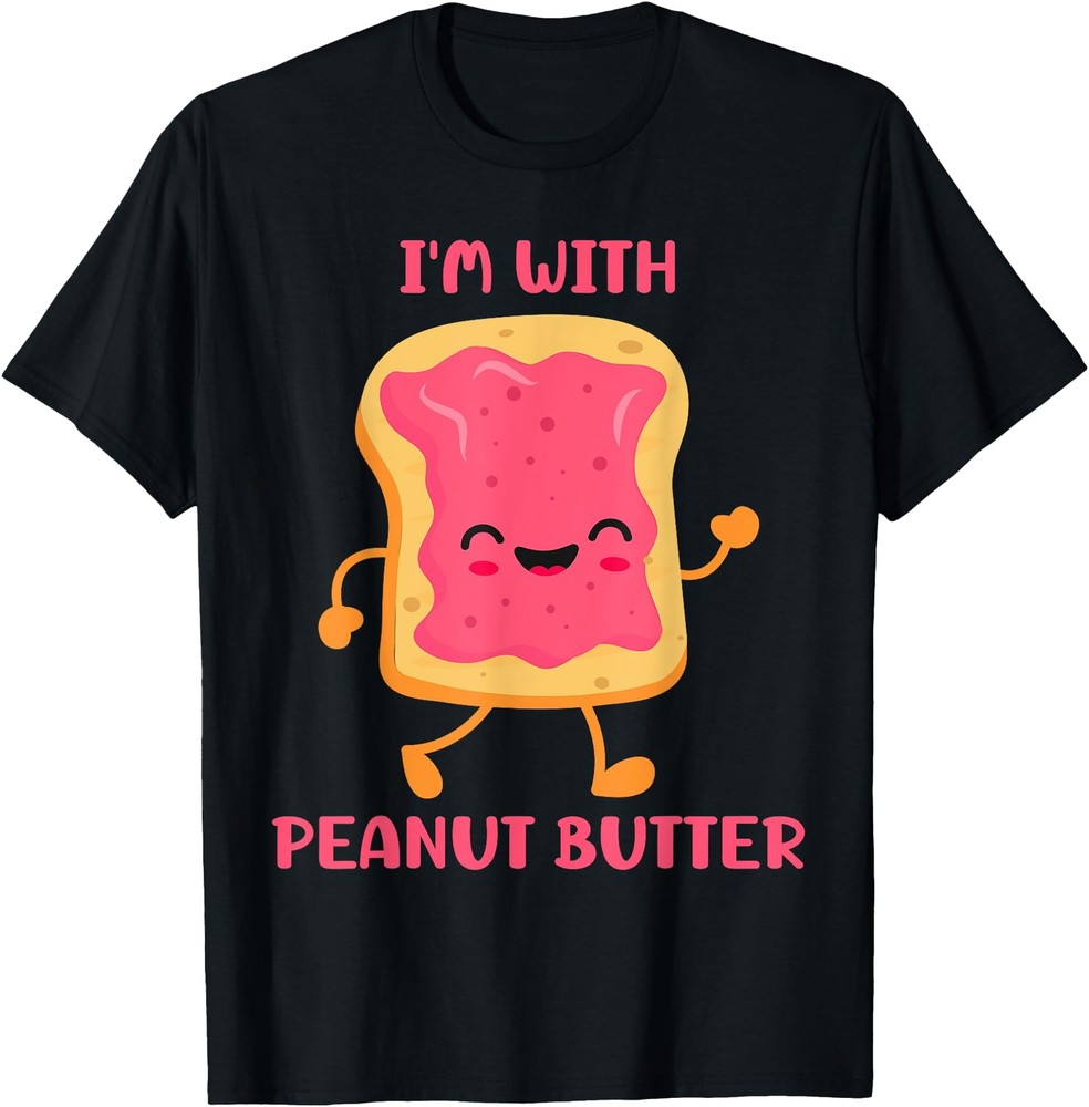 Peanut Butter And Jelly Halloween Matching Couple BFF Kawaii T Shirt Men