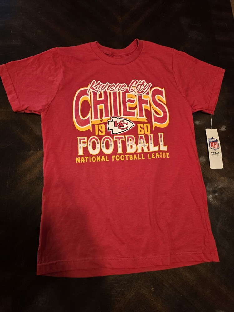 Youth Kansas City Chief's T Shirt Nwt Large