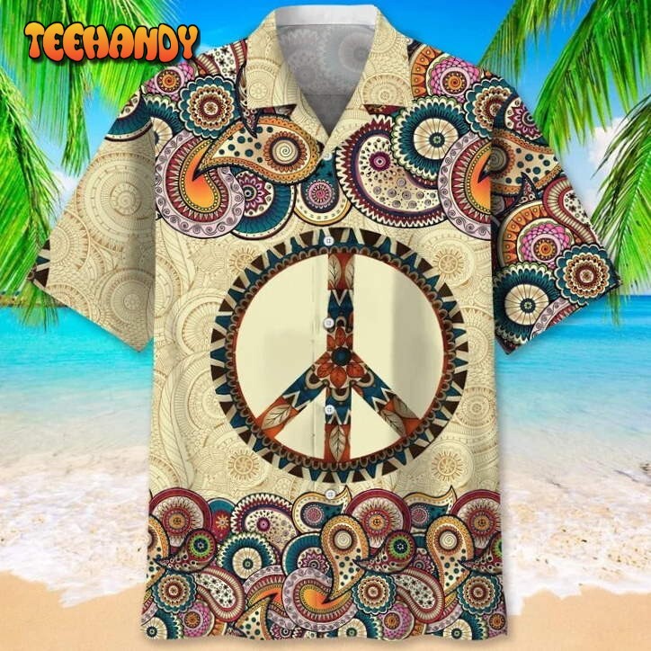 Retro Hippie Vintage Hawaiian Shirt with Vibrant 3D Full Print for Men and Women