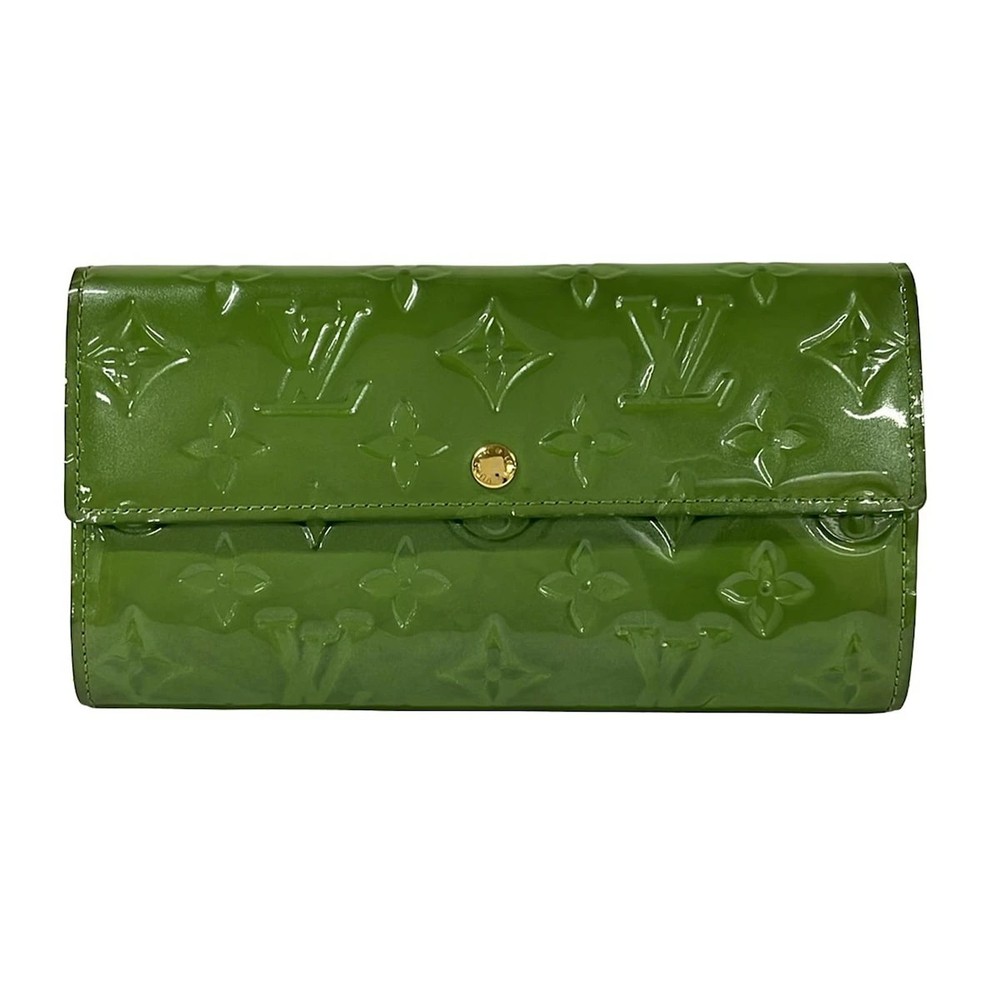 Louis Vuitton Sara Long Wallet Vert Tonic Leather