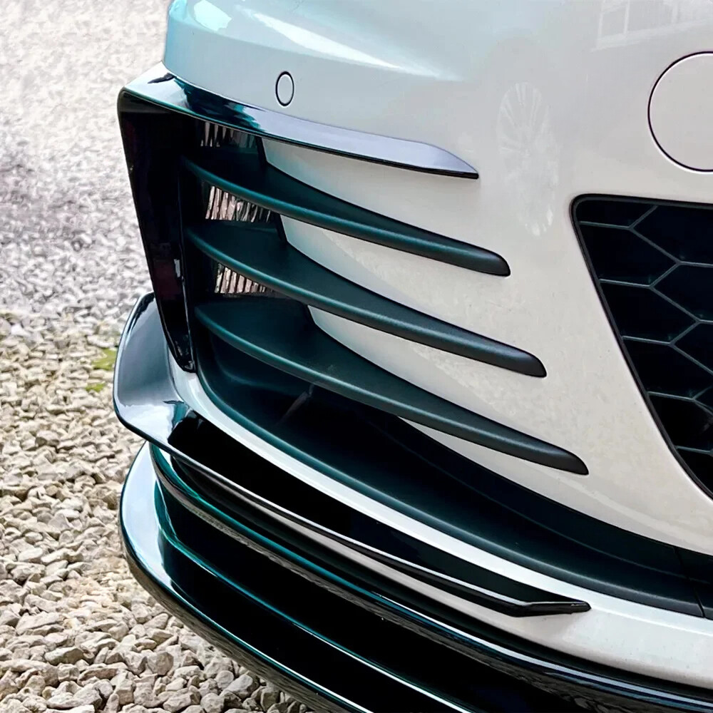 1Pair Front Bumper Side Air Vent Trim Spoiler For VW Golf 7 MK7 GTI GTD 2012-17