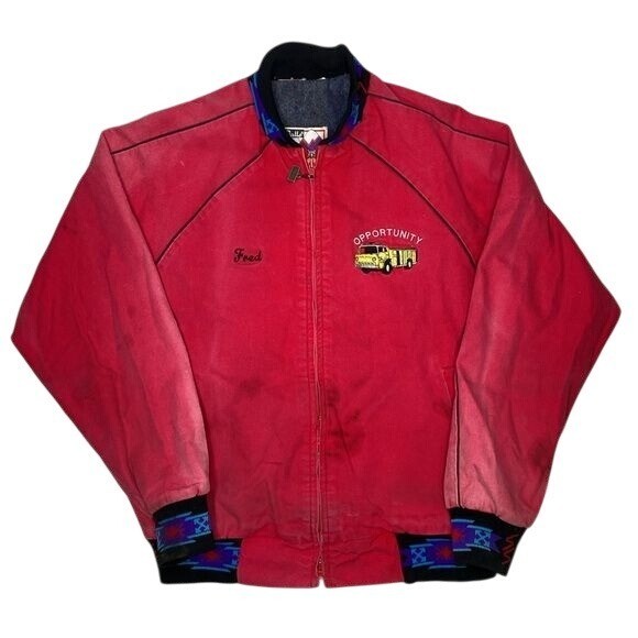 Vintage Walls Blanket Lined Faded Red Jacket: Size Medium