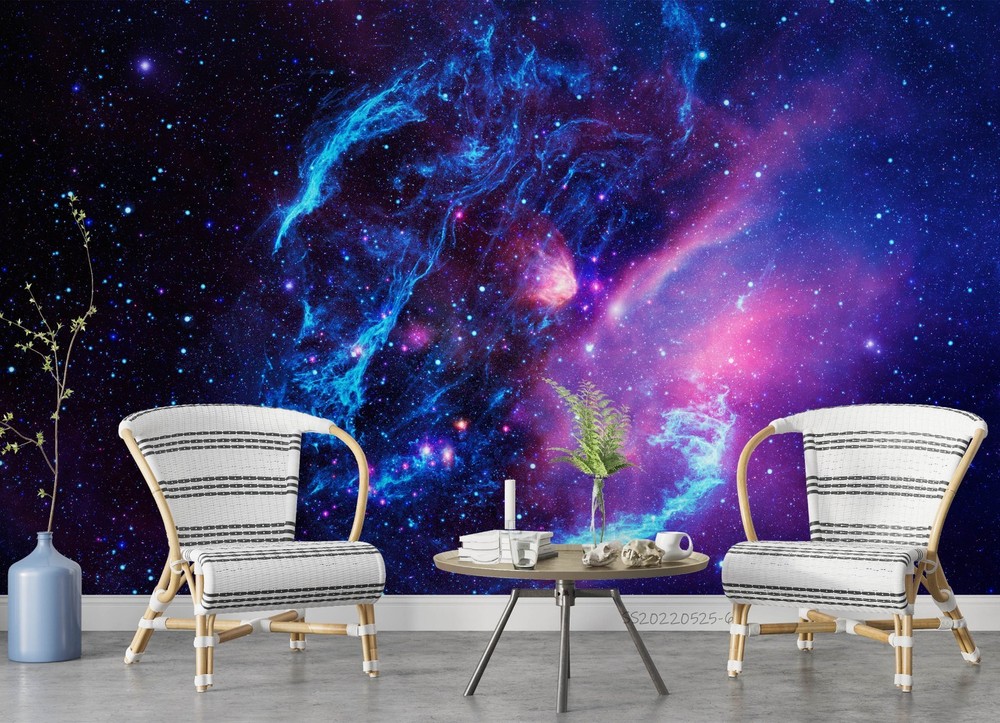 3D Space Nebula Starry Sky Wall Murals Wallpaper Murals Wall Sticker