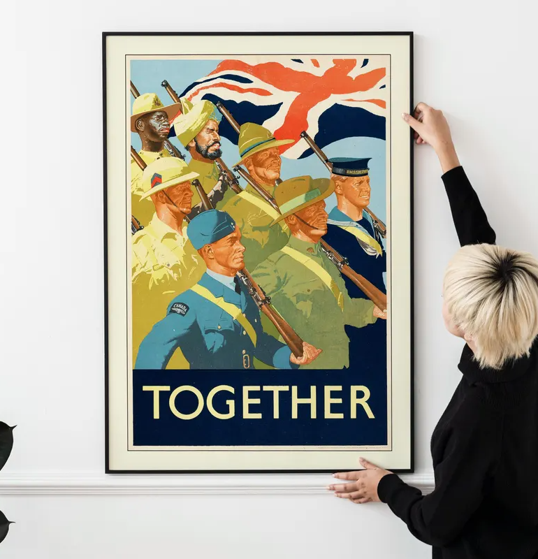 Commonwealth Nations Victory WW2 Propaganda Poster