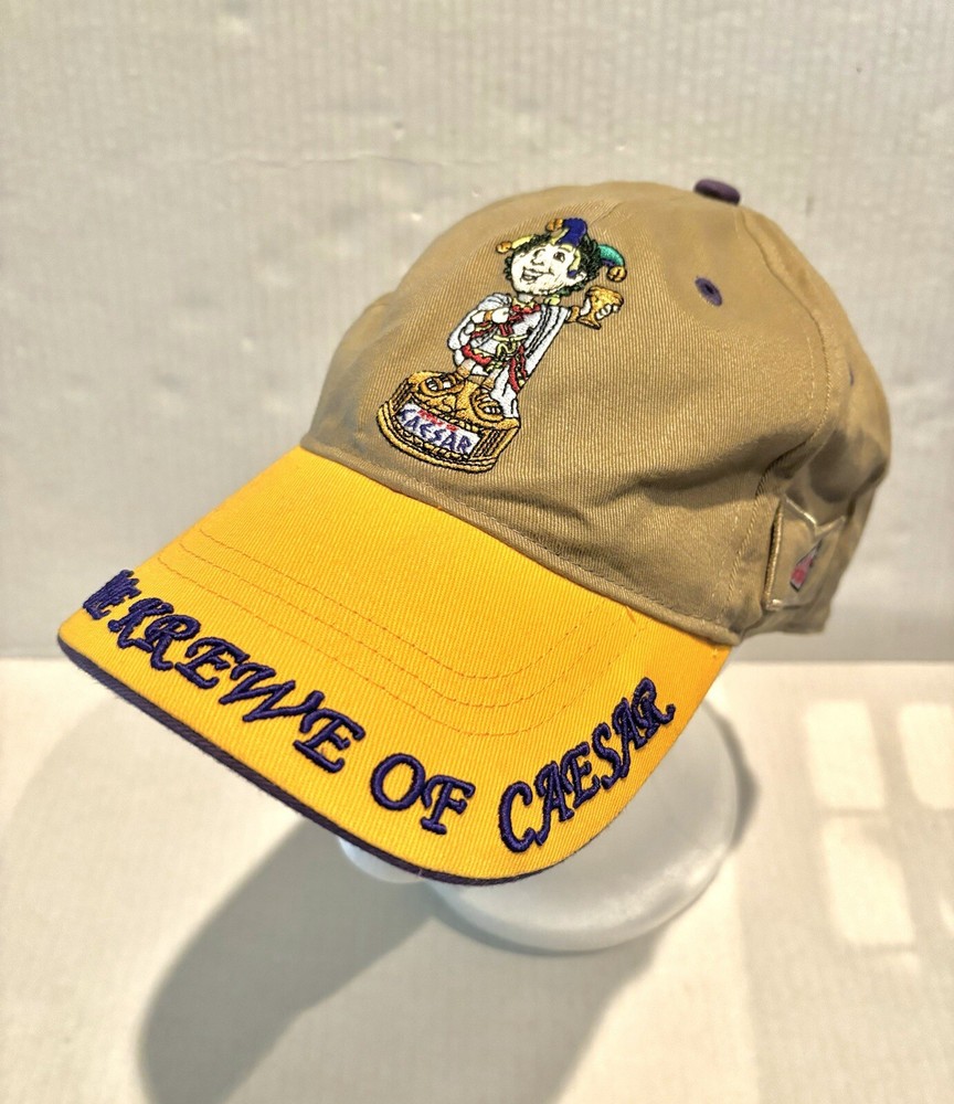 Krewe of Caesar Mardi Gras Hat Embroidered and Adjustable Band