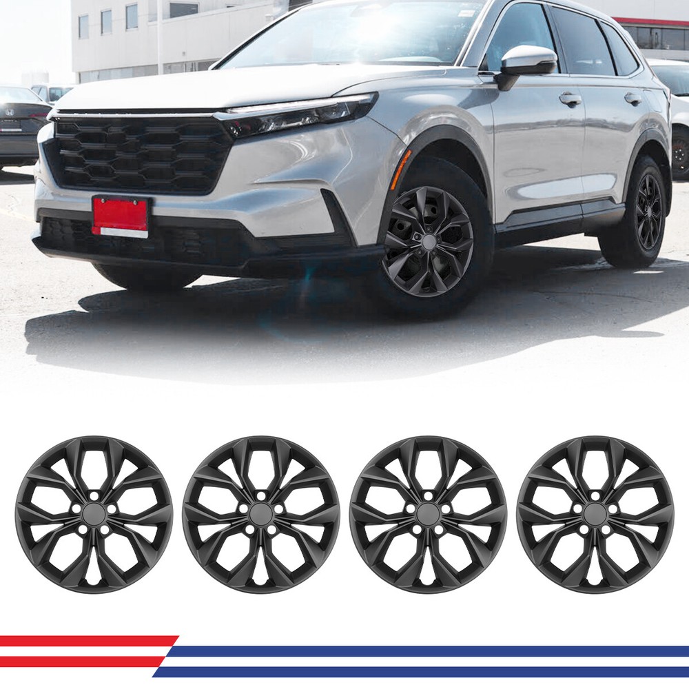 2023-2025 Honda CR-V LX 17-Inch Snap-On Wheel Hub Covers 4-Piece Set