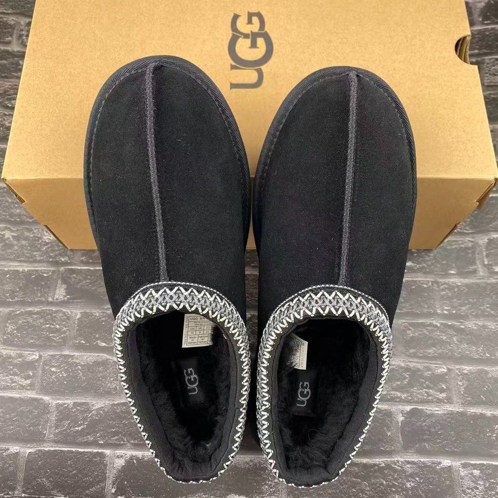 UGG Women's Tasman Black Women's Shoes Suede Wool Slippers with Box US 6-11