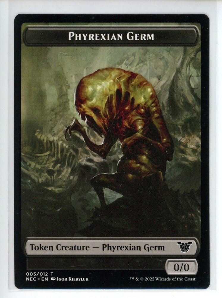 PHYREXIAN GERM // SPIRIT DOUBLE-SIDE Neon Dynasty Commander #3//2 NEC(NM+)(MTG)