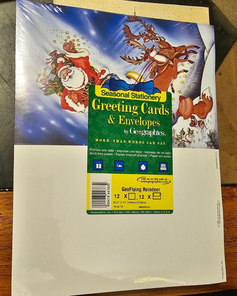 Seasonal Stationery, 12 Greeting Cards & Envelopes by Geographics customize-image